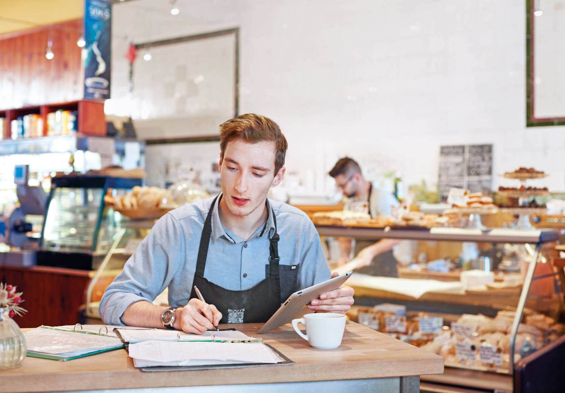 Control your business on the go illustration image